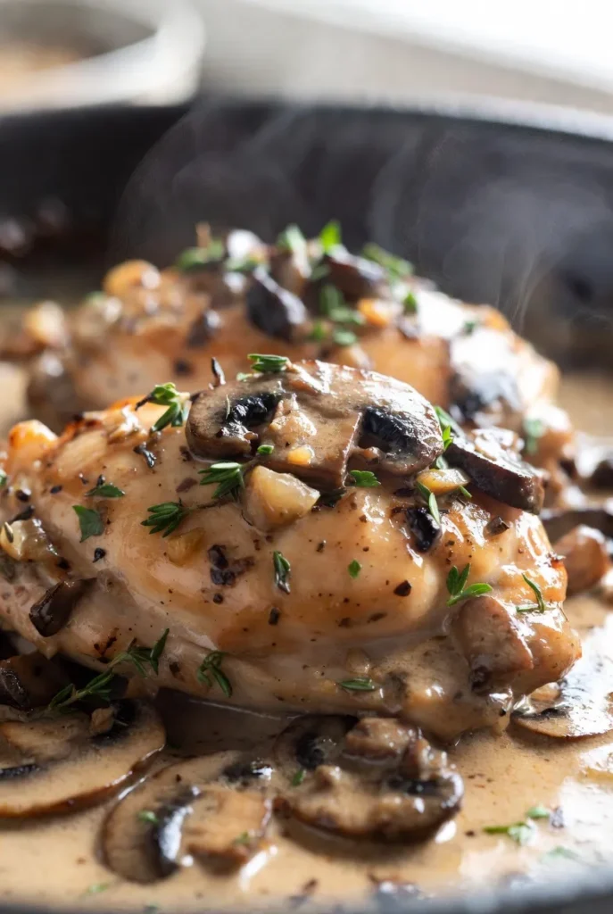 Creamy Mushroom Chicken Thighs