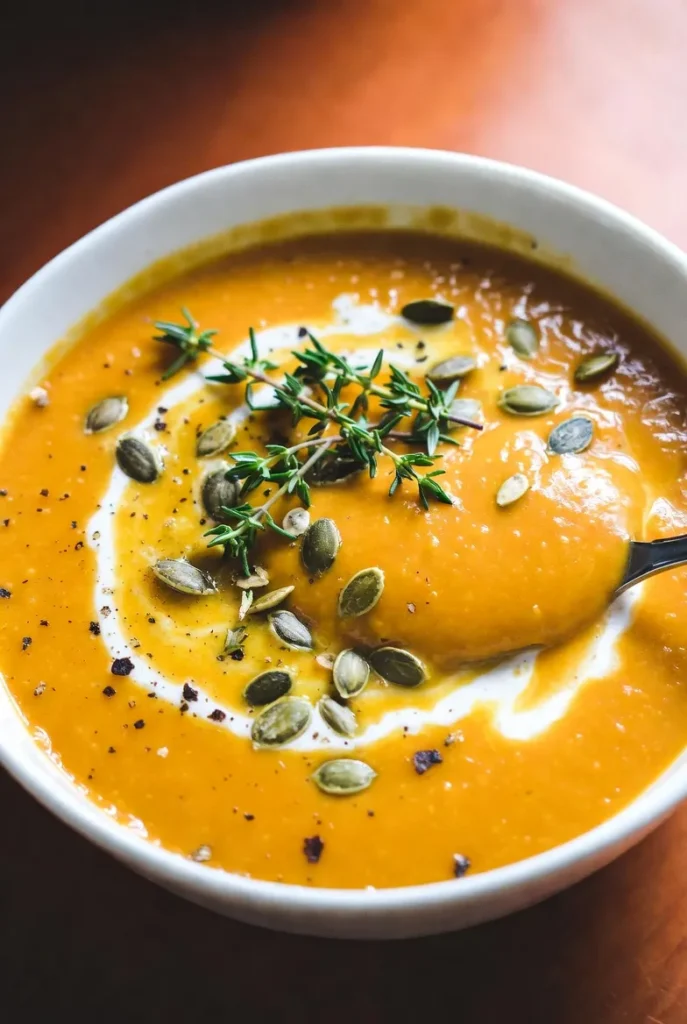 Creamy Roasted Pumpkin Soup That Hugs You Back