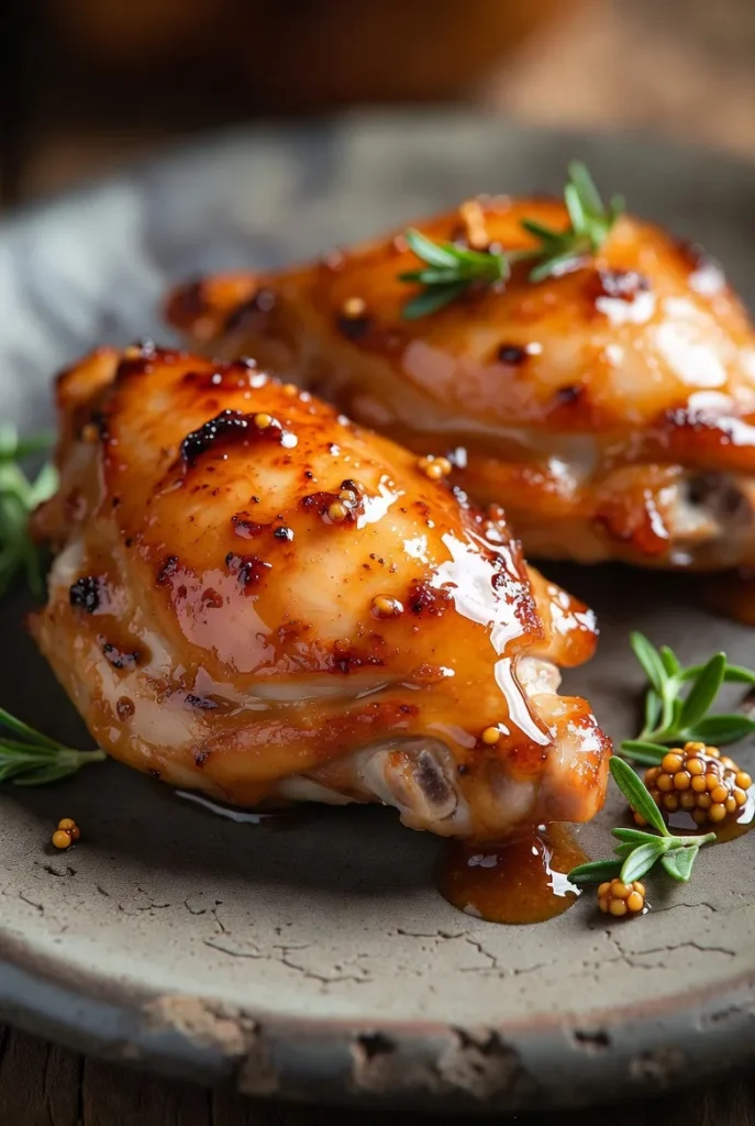 Crispy Oven-Baked Chicken Thighs with Garlic Herb Butter