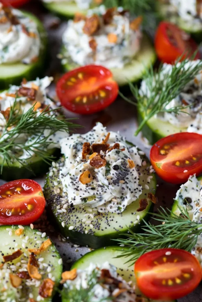 Cucumber Cream Cheese Bites