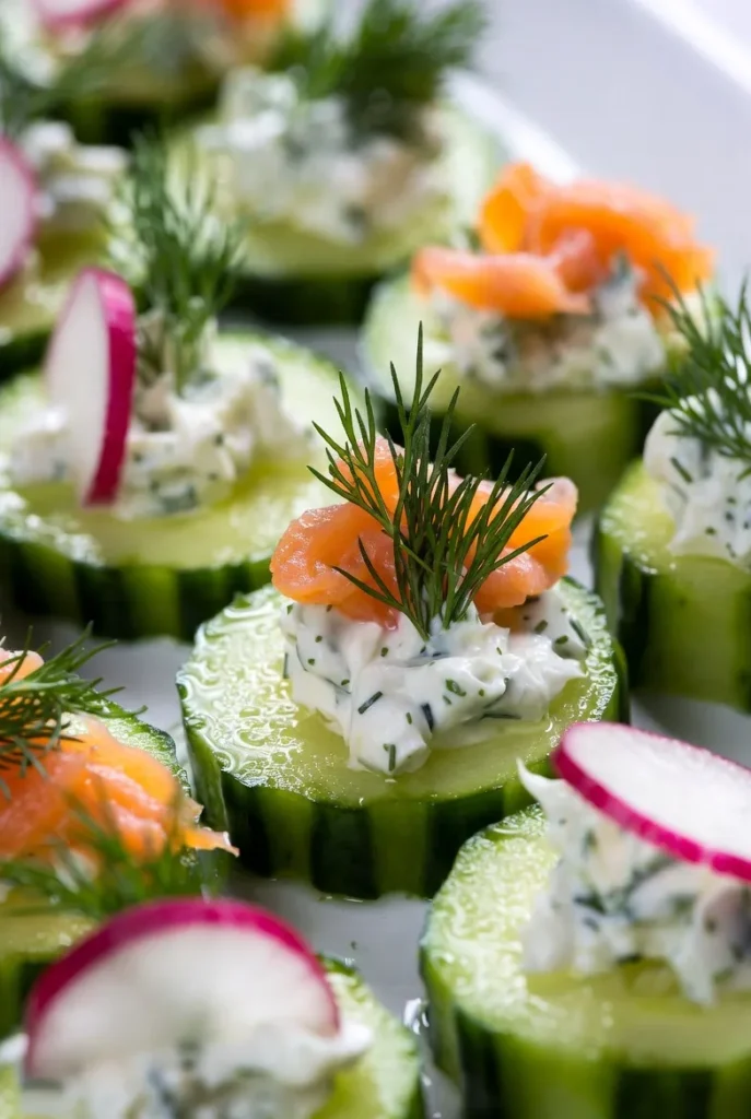Cucumber Dill Yogurt Bites