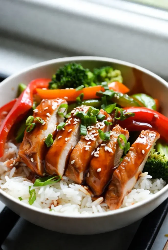 Easy Teriyaki Chicken Rice Bowls