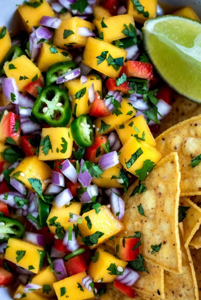Fresh Mango Salsa with Tortilla Chips