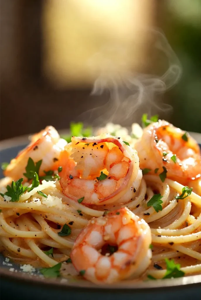 Garlic Butter Shrimp Pasta