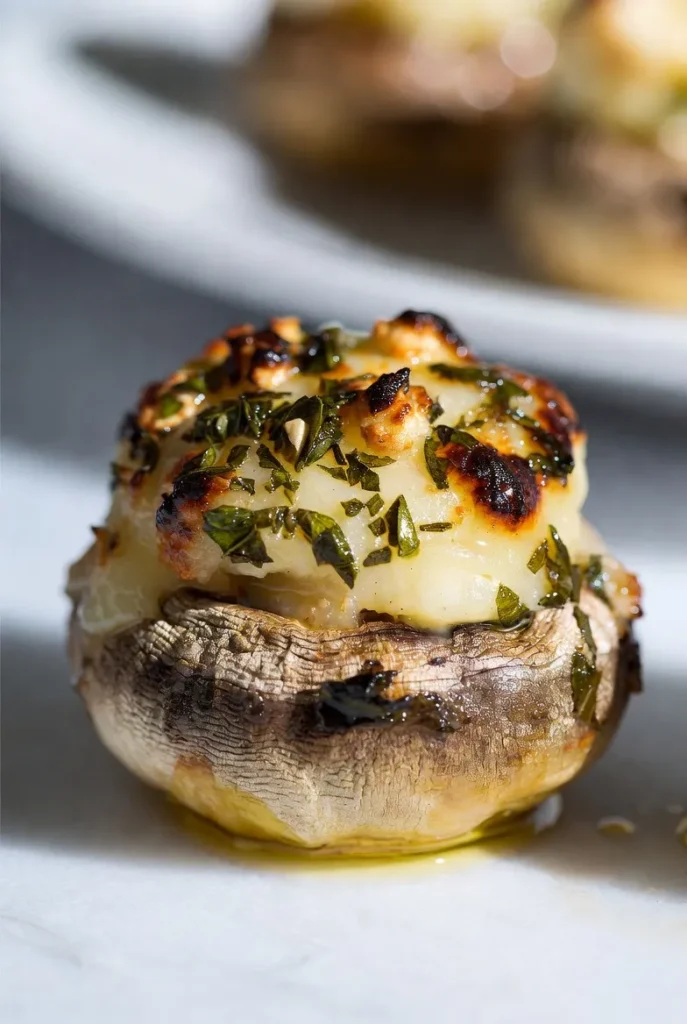 Garlic Herb Stuffed Mushrooms