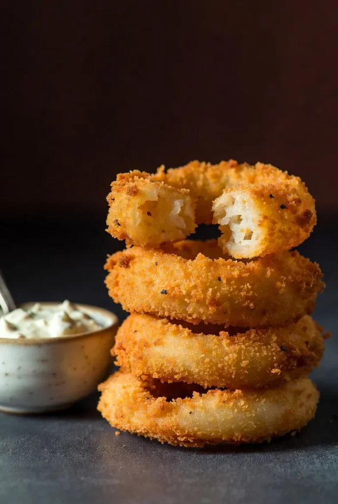 Golden Baked Onion Rings