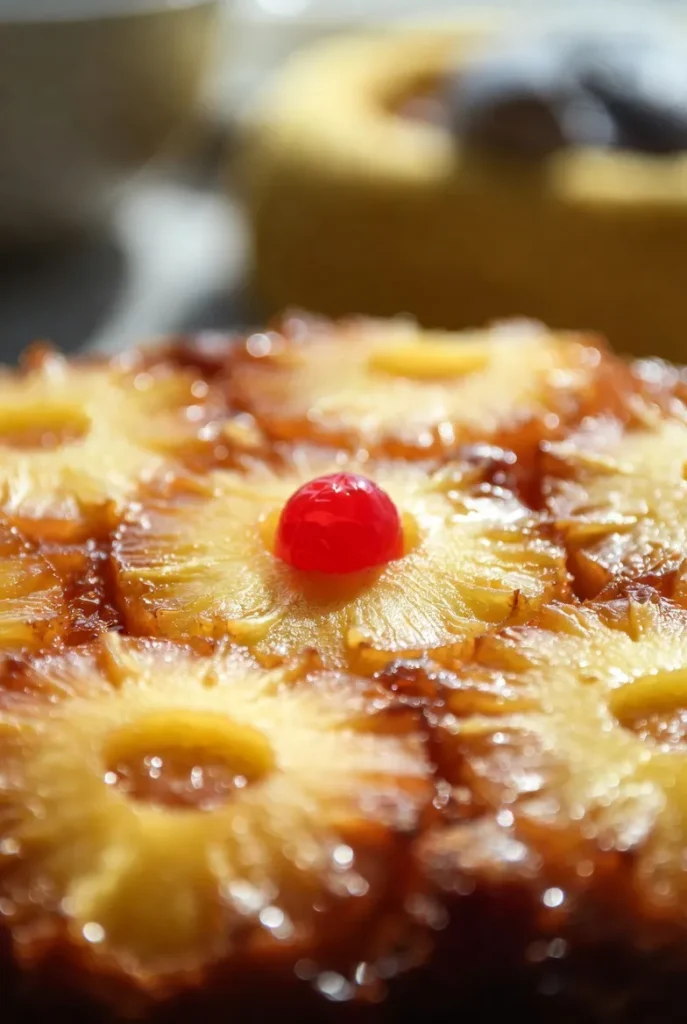 Golden Pineapple Upside-Down Cake – The Classic Glow-Up