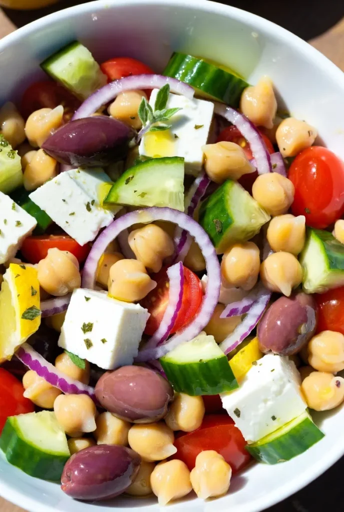 Greek Chickpea Salad – Protein-Packed and No Lettuce Required