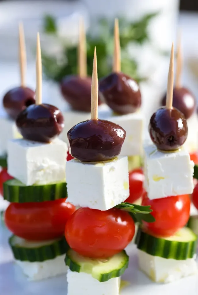 Greek Feta & Olive Skewers