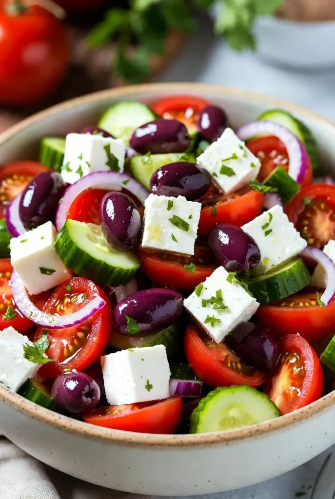Greek Salad with a Zesty Twist