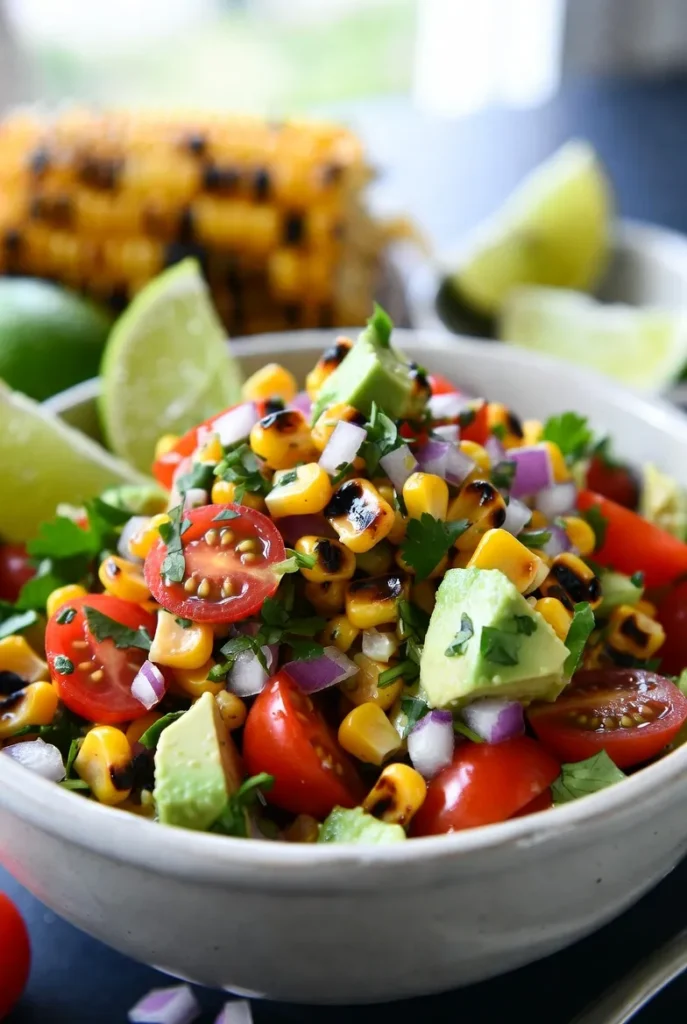 Grilled Corn and Avocado Salsa