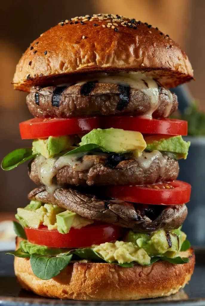 Grilled Portobello Mushroom Burgers