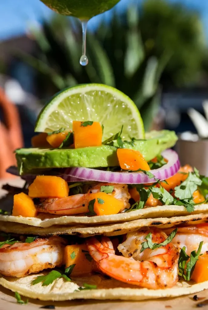 Grilled Shrimp Tacos with Mango Salsa