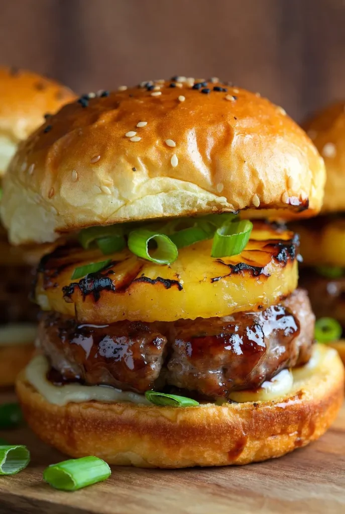 Hawaiian Teriyaki Sliders – Sweet, Savory, and Sunshine in Every Bite