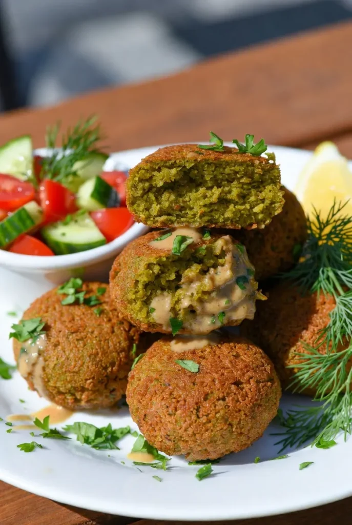 Healthy Baked Falafel Bites