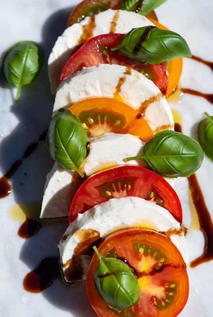 Heirloom Tomato Caprese Salad with a Balsamic Kick