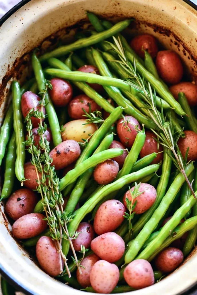 Herb-Infused Green Bean and Potato Medley