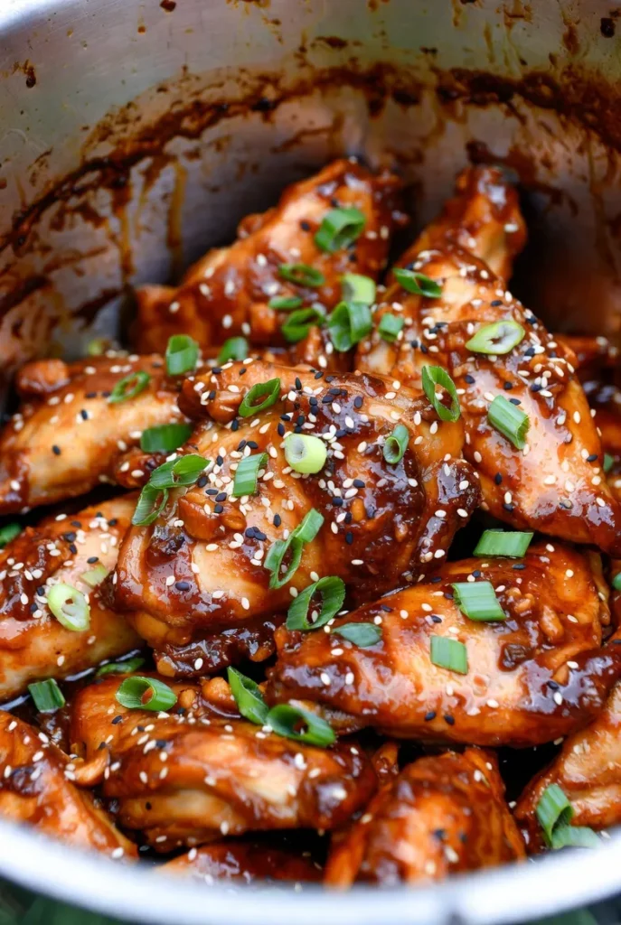 Honey Garlic Crockpot Chicken Thighs