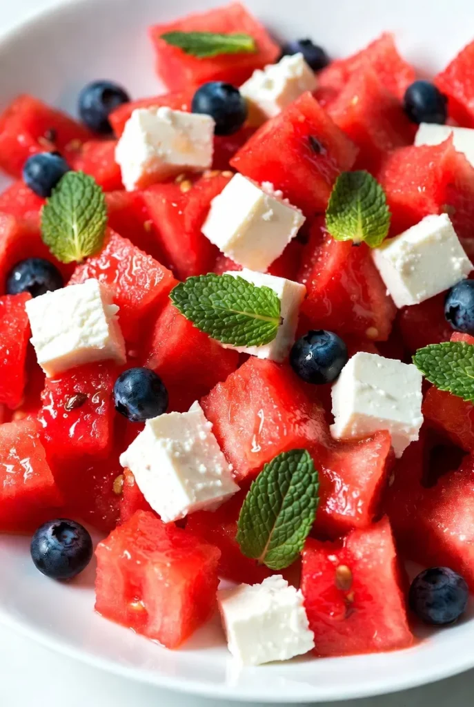Juicy Watermelon and Feta Salad