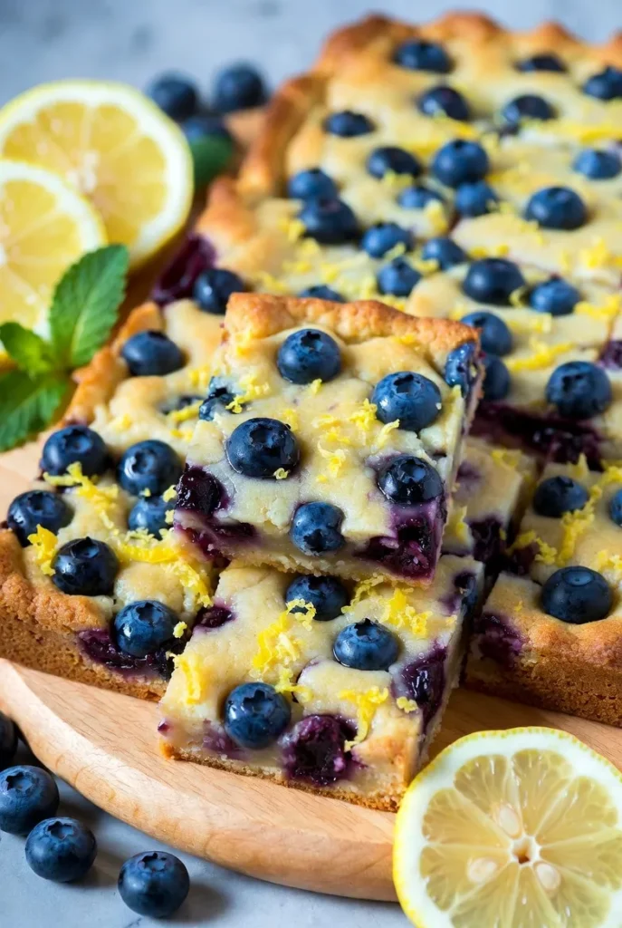 Lemon Blueberry Cookie Bars