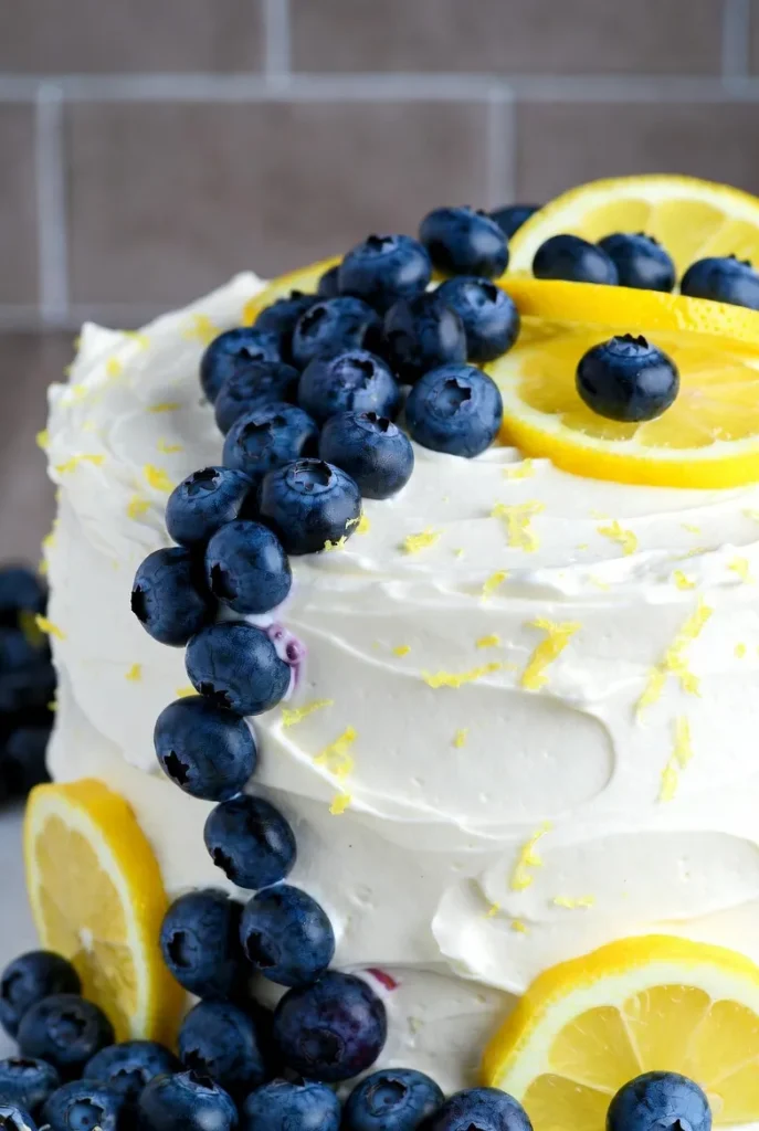 Lemon Blueberry Layer Cake