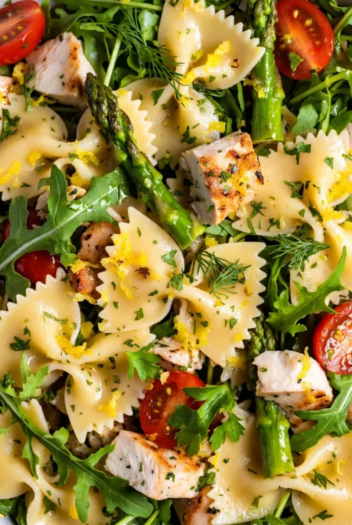 Lemon Herb Chicken Pasta Salad