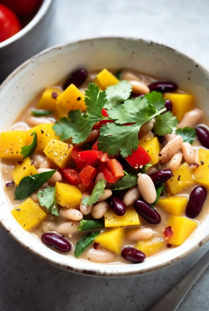 Light Summer Squash and White Bean Chili