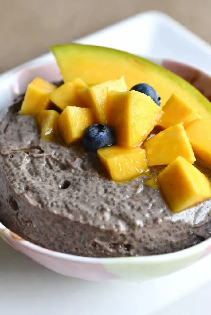 Mango Magic Chocolate Chia Pudding