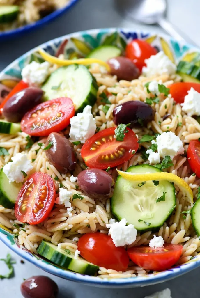 Mediterranean Orzo Salad – The Make-Ahead MVP