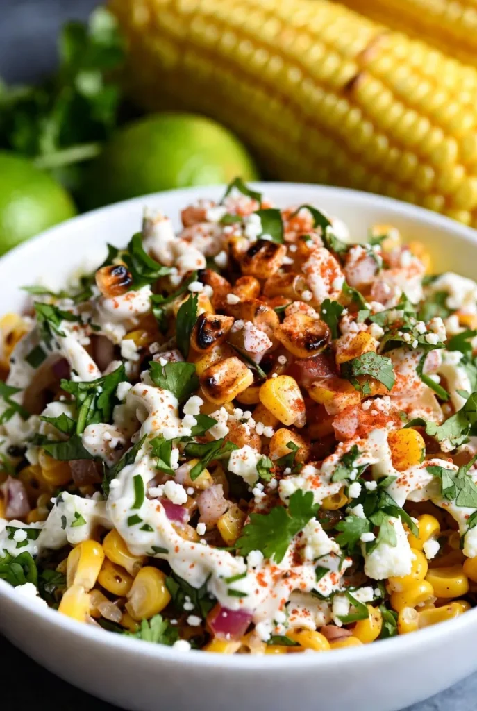 Mexican Street Corn Salad (Esquites Style)