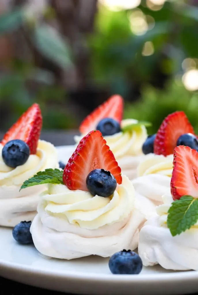 Mini Berry Pavlovas