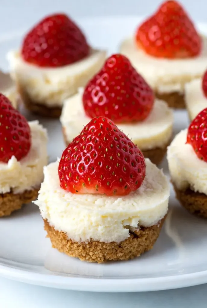 No-Bake Strawberry Cheesecake Bites