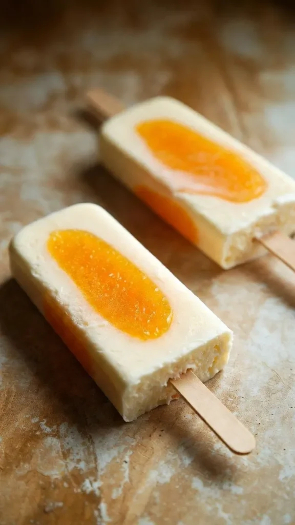 Nostalgic Orange Creamsicle Pops