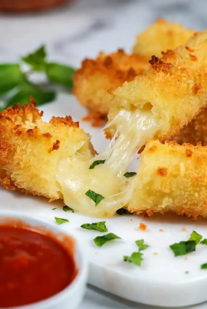Oven-Baked Mozzarella Sticks