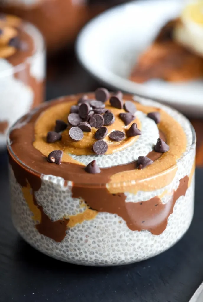 Peanut Butter Cup Chocolate Chia Pudding