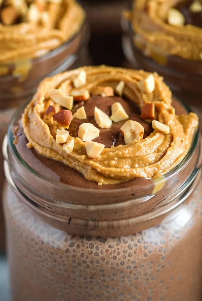 Peanut Butter Cup Chocolate Chia Pudding