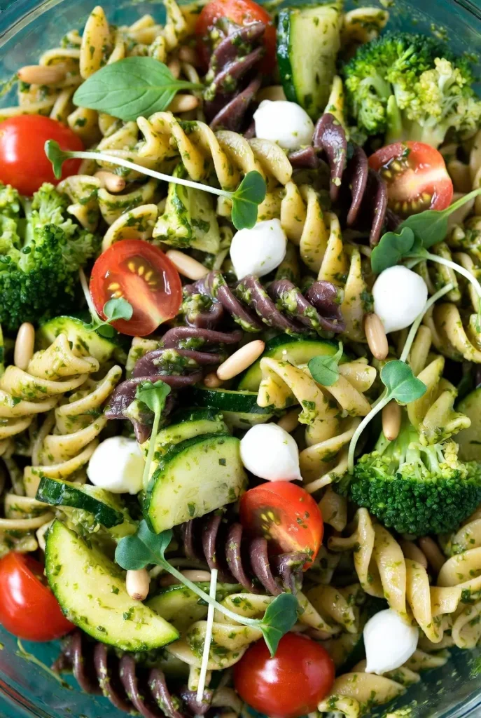 Pesto Veggie Pasta Salad