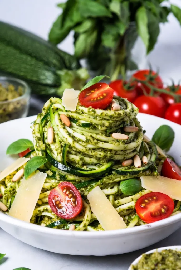 Pesto Zucchini Noodles