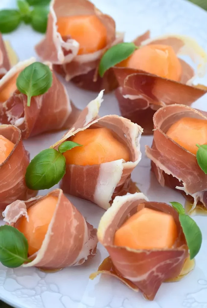 Prosciutto-Wrapped Melon Balls