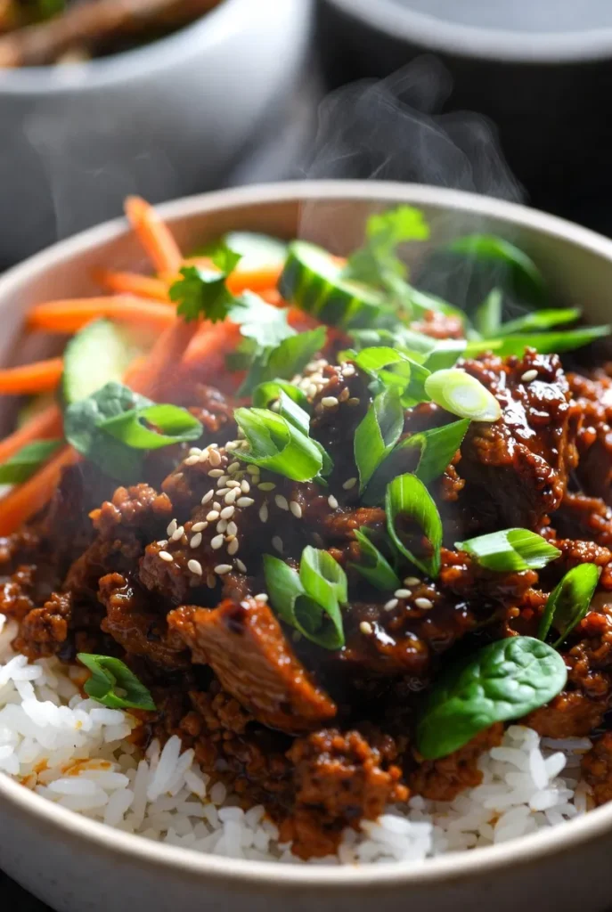 Quick Korean-Inspired Beef Bowls