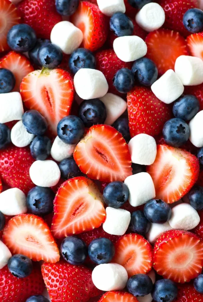 Red, White, and Blue Fruit Salad