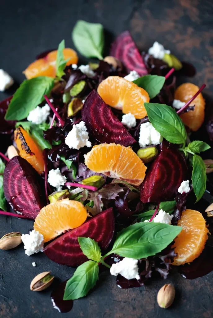 Roasted Beet & Orange Salad with Pistachios