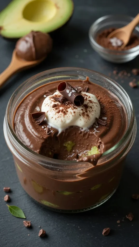 Silky Chocolate Avocado Mousse