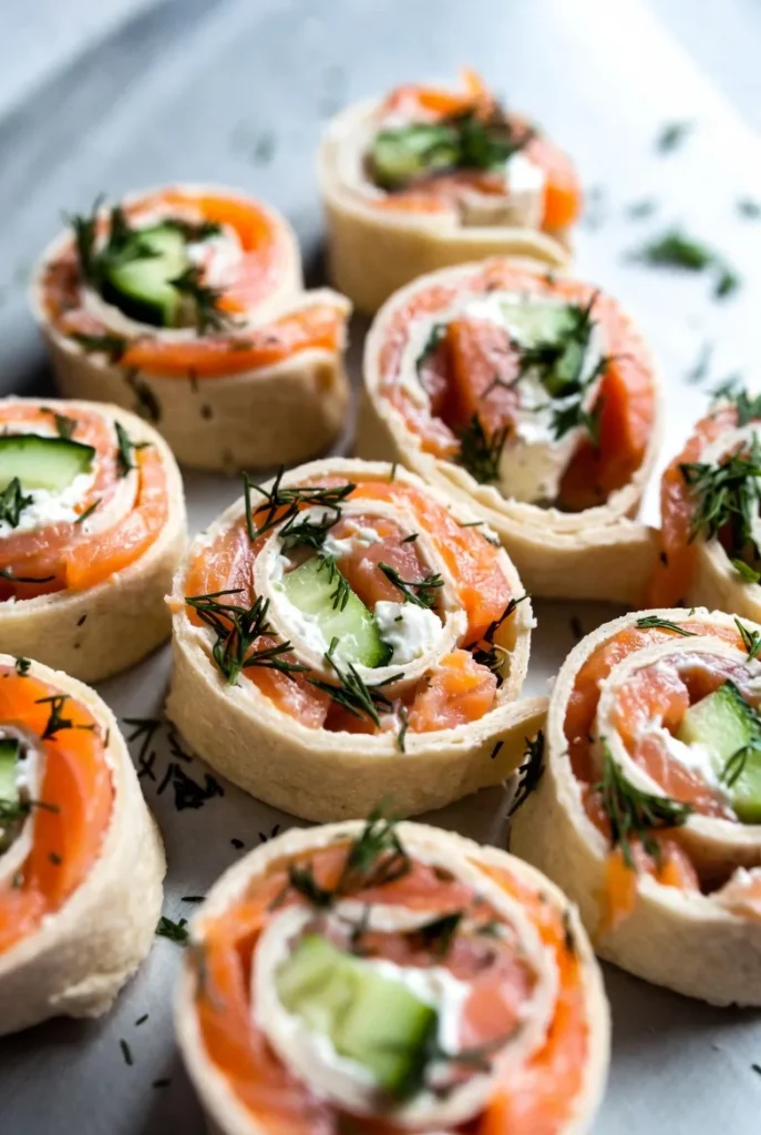 Smoked Salmon & Cream Cheese Pinwheels