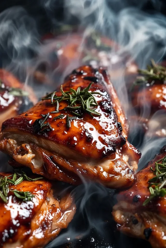Smoky BBQ Glazed Chicken Thighs