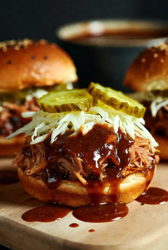 Smoky BBQ Pulled Pork Sliders – Tender, Tangy, Slow-Cooked Vibes