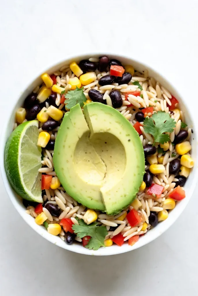 Southwest Orzo Salad with Corn & Lime