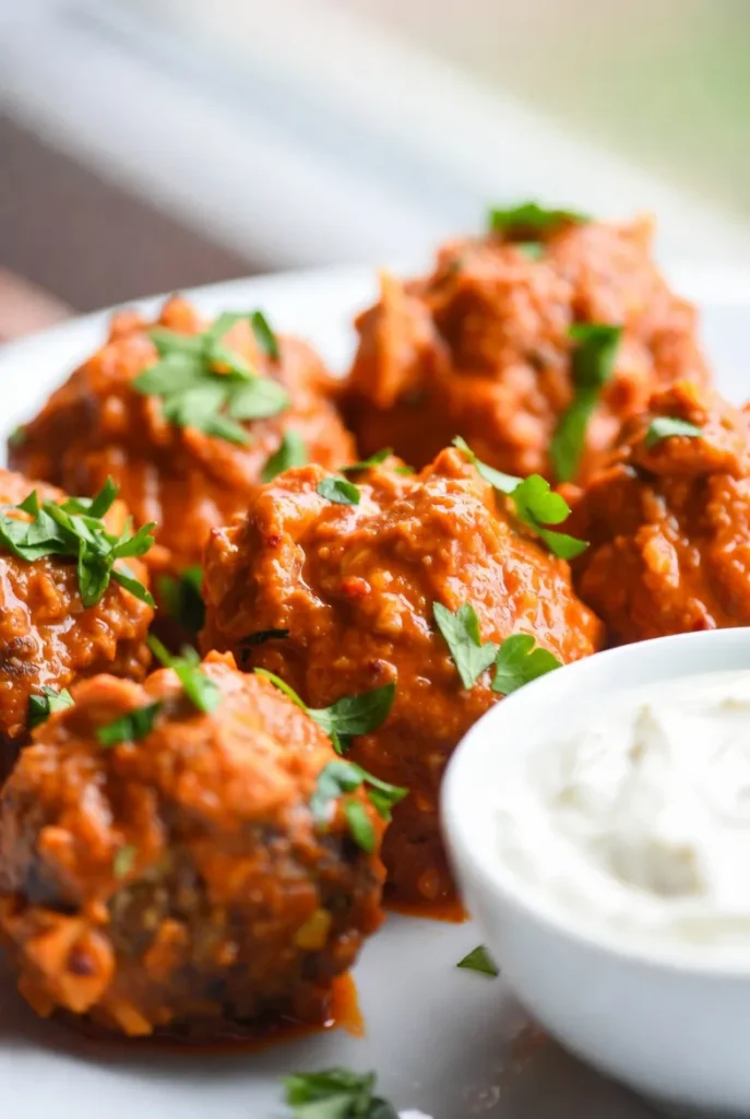 Spicy Buffalo Chicken Meatballs