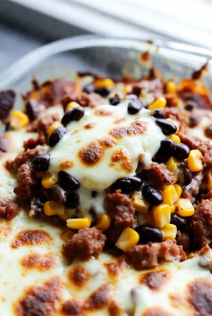 Spicy Chorizo & Black Bean Mexican Breakfast Casserole