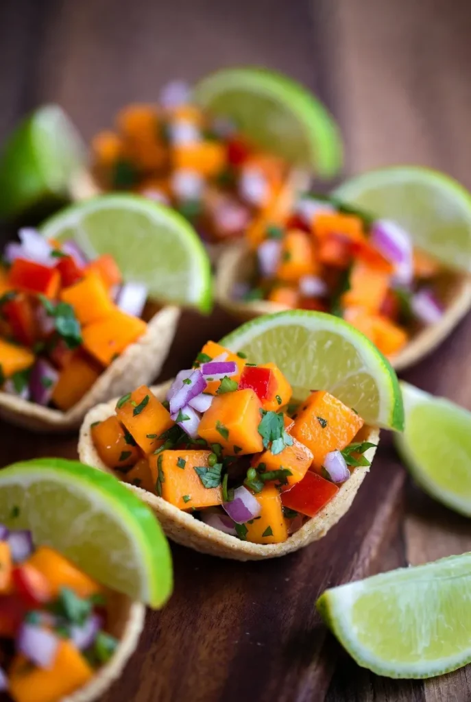 Spicy Mango Salsa Cups